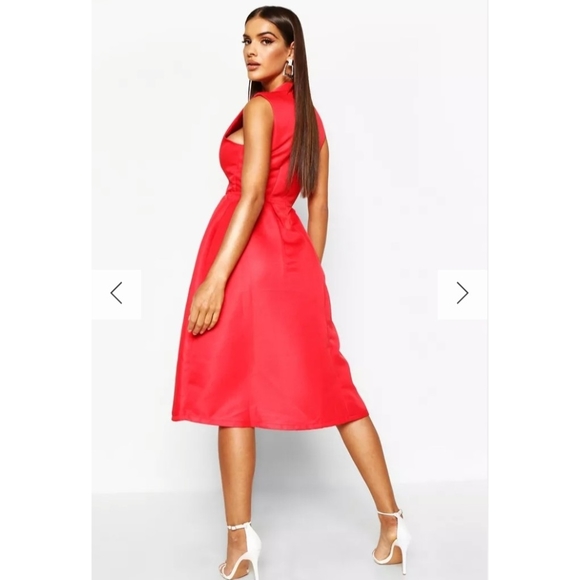 💋 Red Special Occasion Dress - Picture 2 of 4